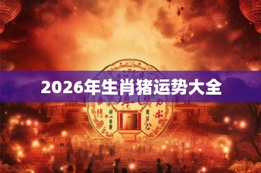 2026年生肖猪运势大全