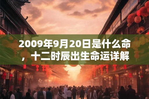 2009年9月20日是什么命，十二时辰出生命运详解