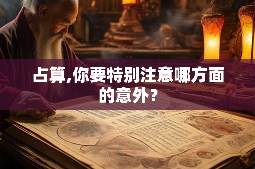 占算,你要特别注意哪方面的意外？