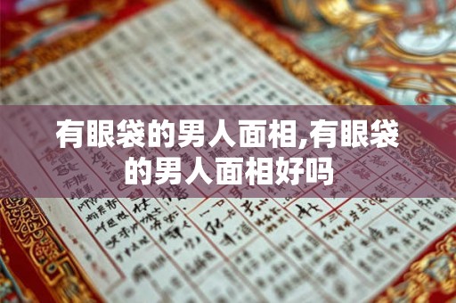 有眼袋的男人面相,有眼袋的男人面相好吗