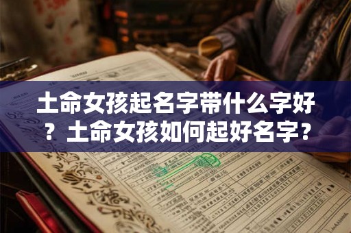 土命女孩起名字带什么字好?土命女孩如何起好名字? 土命女孩起名字带什么字好?土命女孩如何起好名字?