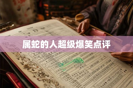 属蛇的人超级爆笑点评