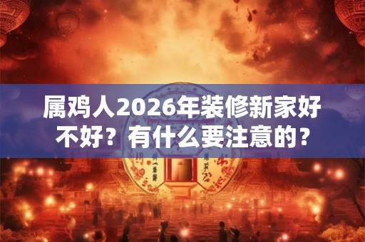 属鸡人2026年装修新家好不好?有什么要注意的? 属鸡人2026年装修新家好不好?有什么要注意的?
