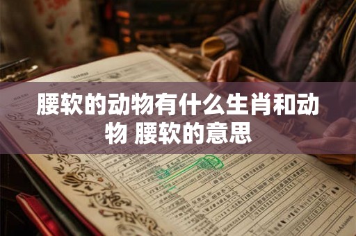 腰软的动物有什么生肖和动物 腰软的意思