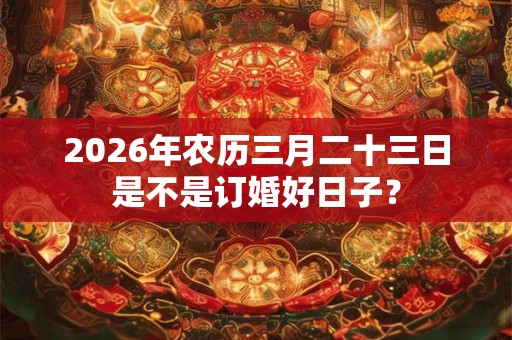 2026年农历三月二十三日是不是订婚好日子? 2026年农历三月二十三日是不是订婚好日子?