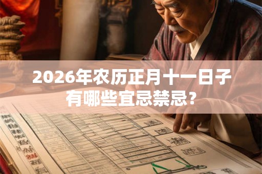 2026年农历正月十一日子有哪些宜忌禁忌？