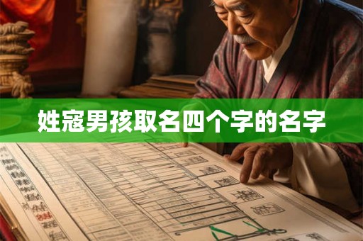 姓寇男孩取名四个字的名字