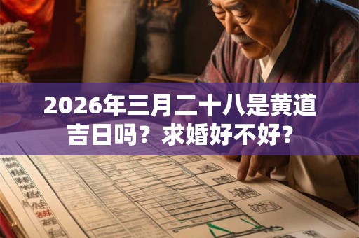 2026年三月二十八是黄道吉日吗?求婚好不好? 2026年三月二十八是黄道吉日吗?求婚好不好?