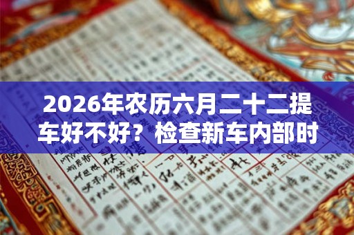 2026年农历六月二十二提车好不好？检查新车内部时要注意什么地方？