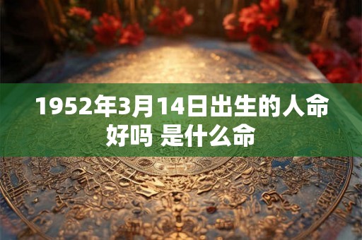 1952年3月14日出生的人命好吗 是什么命