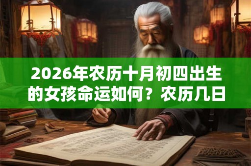 2026年农历十月初四出生的女孩命运如何？农历几日出生最好？