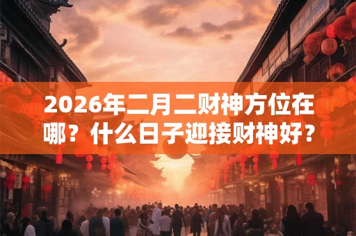 2026年二月二财神方位在哪？什么日子迎接财神好？