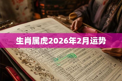 生肖属虎2026年2月运势 生肖属虎2026年2月运势
