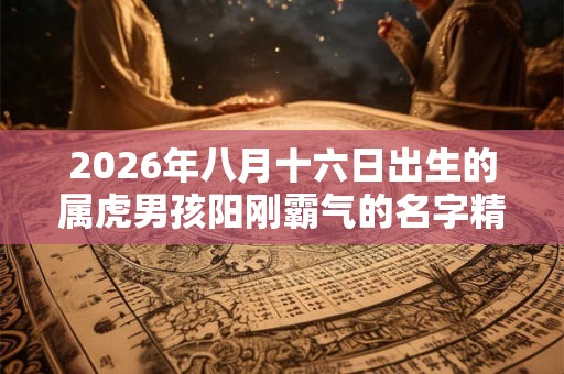 2026年八月十六日出生的属虎男孩阳刚霸气的名字精选
