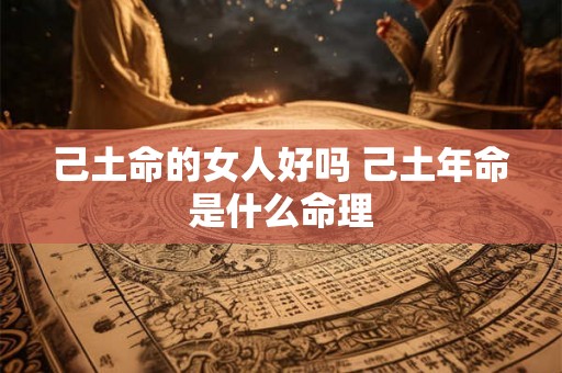 己土命的女人好吗 己土年命是什么命理