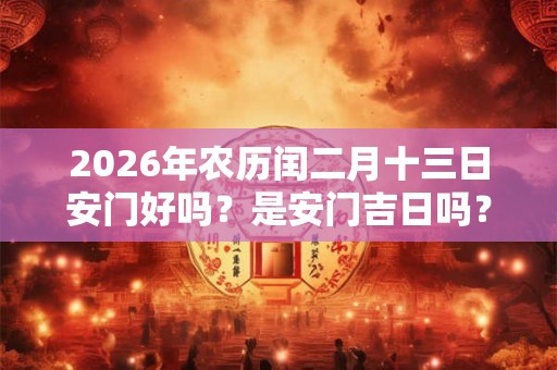 2026年农历闰二月十三日安门好吗?是安门吉日吗? 2026年农历闰二月十三日安门好吗?是安门吉日吗?