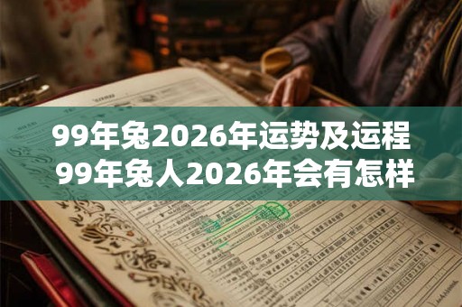 99年兔2026年运势及运程 99年兔人2026年会有怎样的运势变化和运程表现呢
