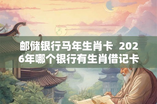 邮储银行马年生肖卡  2026年哪个银行有生肖借记卡