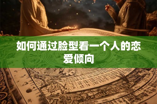 如何通过脸型看一个人的恋爱倾向