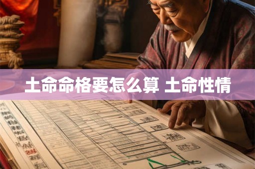 土命命格要怎么算 土命性情 土命命格要怎么算 土命性情