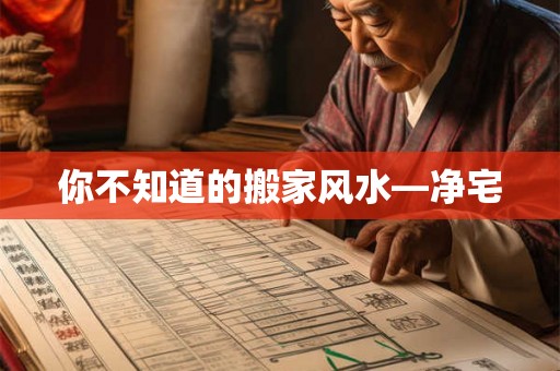 你不知道的搬家风水—净宅