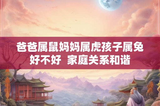 爸爸属鼠妈妈属虎孩子属兔好不好 家庭关系和谐 爸爸属鼠妈妈属虎孩子属兔好不好 家庭关系和谐