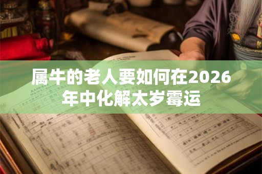 属牛的老人要如何在2026年中化解太岁霉运