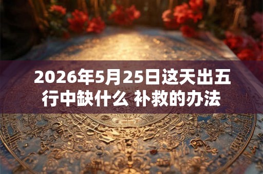 2026年5月25日这天出五行中缺什么 补救的办法