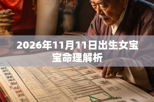 2026年11月11日出生女宝宝命理解析