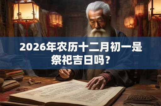 2026年农历十二月初一是祭祀吉日吗？