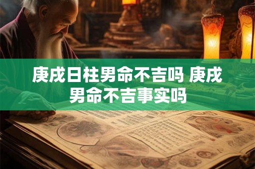 庚戌日柱男命不吉吗 庚戌男命不吉事实吗 庚戌日柱男命不吉吗 庚戌男命不吉事实吗