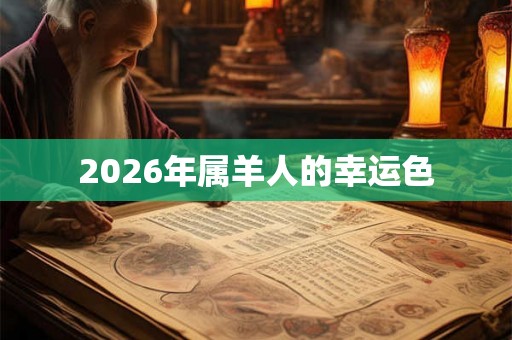 2026年属羊人的幸运色