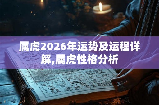 属虎2026年运势及运程详解,属虎性格分析 属虎2026年运势及运程详解,属虎性格分析