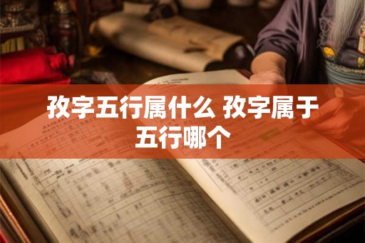 孜字五行属什么 孜字属于五行哪个 孜字五行属什么 孜字属于五行哪个