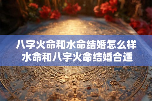 八字火命和水命结婚怎么样 水命和八字火命结婚合适吗