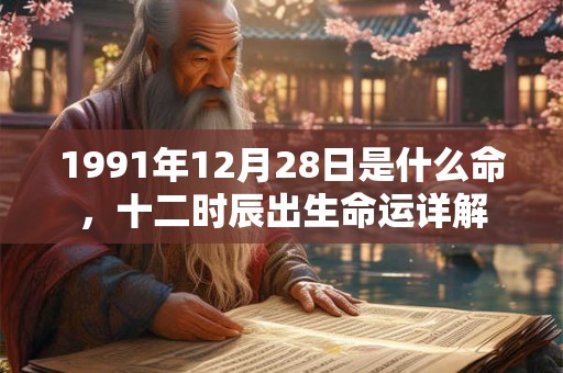 1991年12月28日是什么命，十二时辰出生命运详解