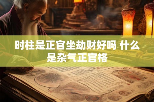 时柱是正官坐劫财好吗 什么是杂气正官格