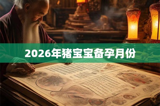 2026年猪宝宝备孕月份