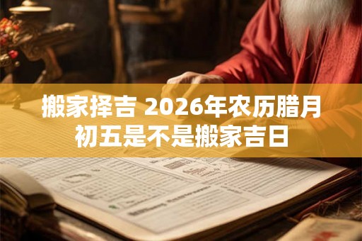 搬家择吉 2026年农历腊月初五是不是搬家吉日
