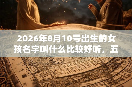 2026年8月10号出生的女孩名字叫什么比较好听，五行属什么