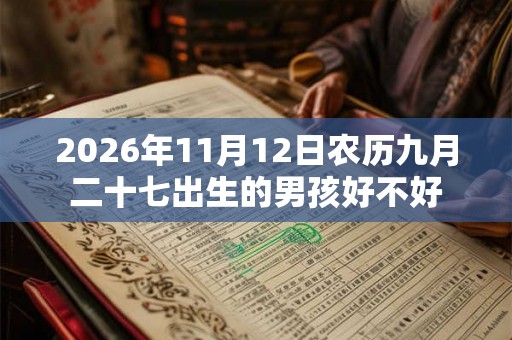 2026年11月12日农历九月二十七出生的男孩好不好