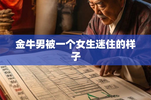 金牛男被一个女生迷住的样子 金牛男被一个女生迷住的样子