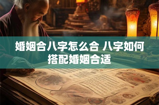 婚姻合八字怎么合 八字如何搭配婚姻合适