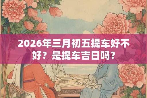 2026年三月初五提车好不好？是提车吉日吗？