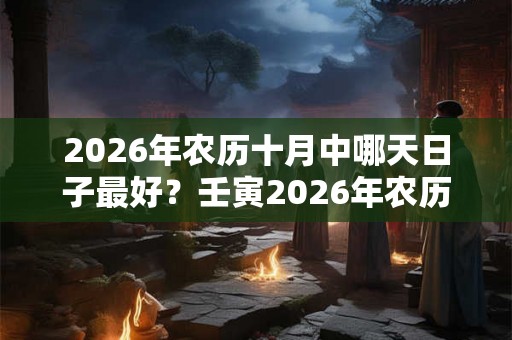 2026年农历十月中哪天日子最好？壬寅2026年农历十月黄道吉日