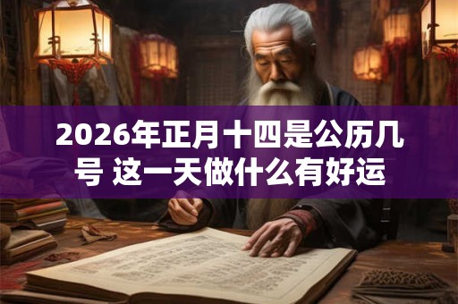 2026年正月十四是公历几号 这一天做什么有好运 2026年正月十四是公历几号 这一天做什么有好运