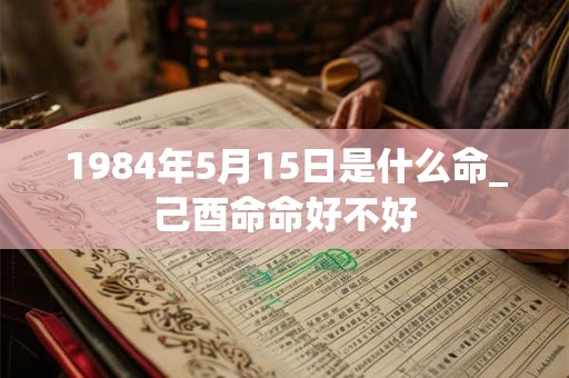 1984年5月15日是什么命_己酉命命好不好 1984年5月15日是什么命_己酉命命好不好