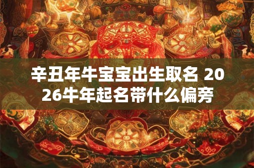 辛丑年牛宝宝出生取名 2026牛年起名带什么偏旁