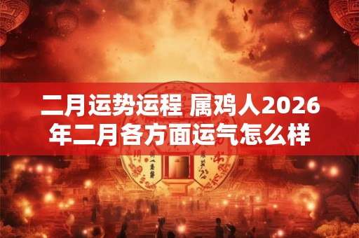 二月运势运程 属鸡人2026年二月各方面运气怎么样 二月运势运程 属鸡人2026年二月各方面运气怎么样