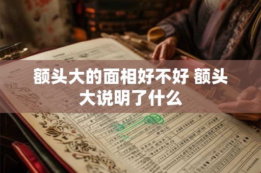 额头大的面相好不好 额头大说明了什么